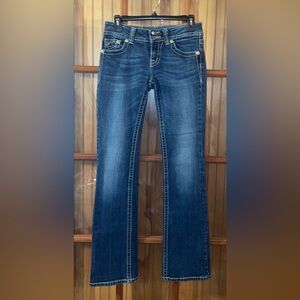Stylish Blue Boot Cut Denim Jeans
